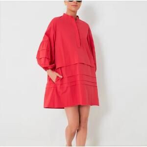 Tuckernuck Pomander Place Red Chelsea Dres Sz XS